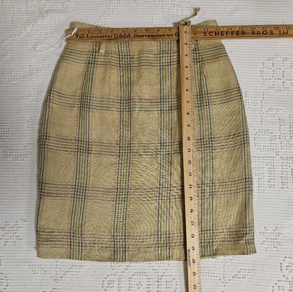 Jax Linen Plaid Skirt - Picture 5 of 10